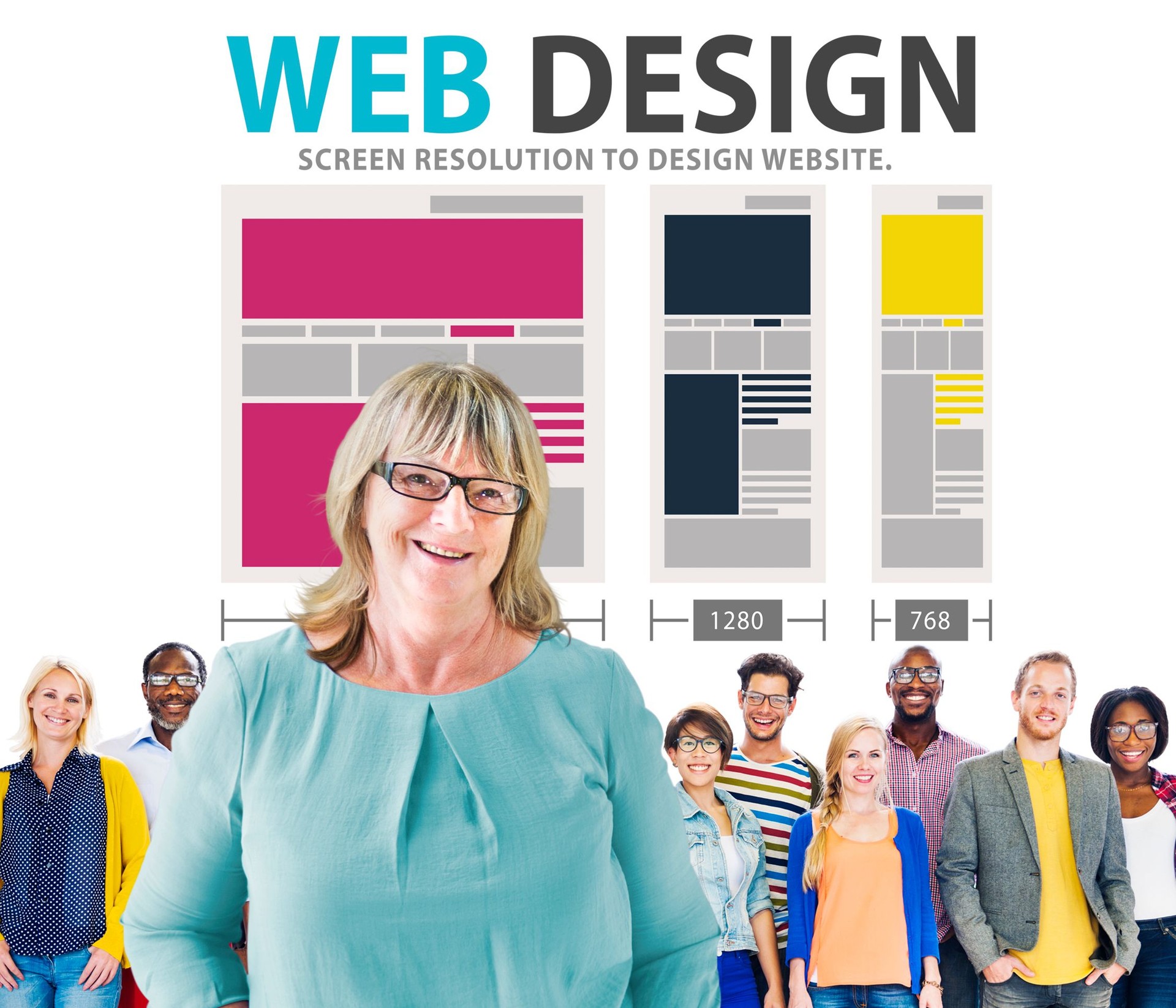 Web Design Network Website Ideas Media Information Concept
